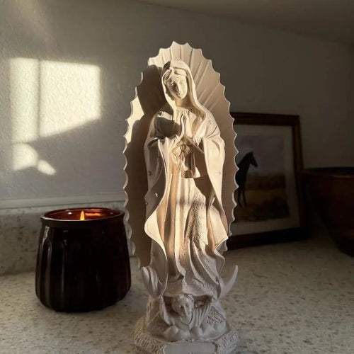 🔥Last Day 49% OFF-11.8” Virgin Mary Statue ✨ Little Virgin of Guadalupe 🕊️ Religious Home Décor 🏡