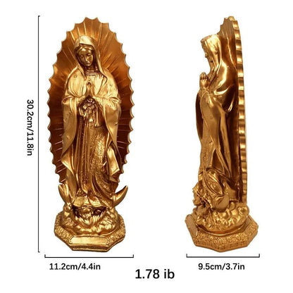 🔥Last Day 49% OFF-11.8” Virgin Mary Statue ✨ Little Virgin of Guadalupe 🕊️ Religious Home Décor 🏡
