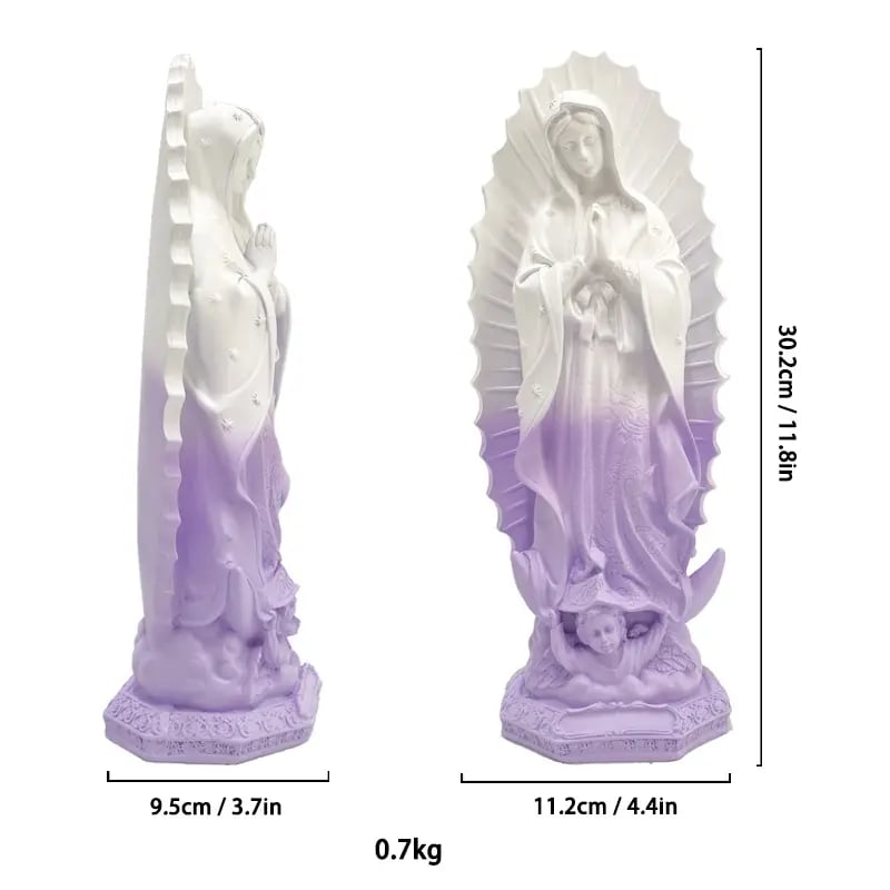 🔥Last Day 49% OFF-11.8” Virgin Mary Statue ✨ Little Virgin of Guadalupe 🕊️ Religious Home Décor 🏡