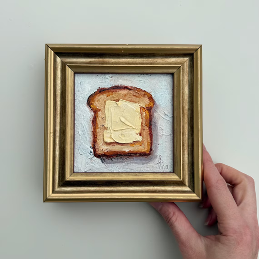 Painting of Butter Original Framed oil Artwork
