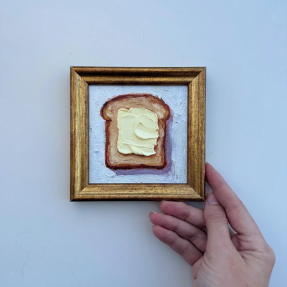 Painting of Butter Original Framed oil Artwork