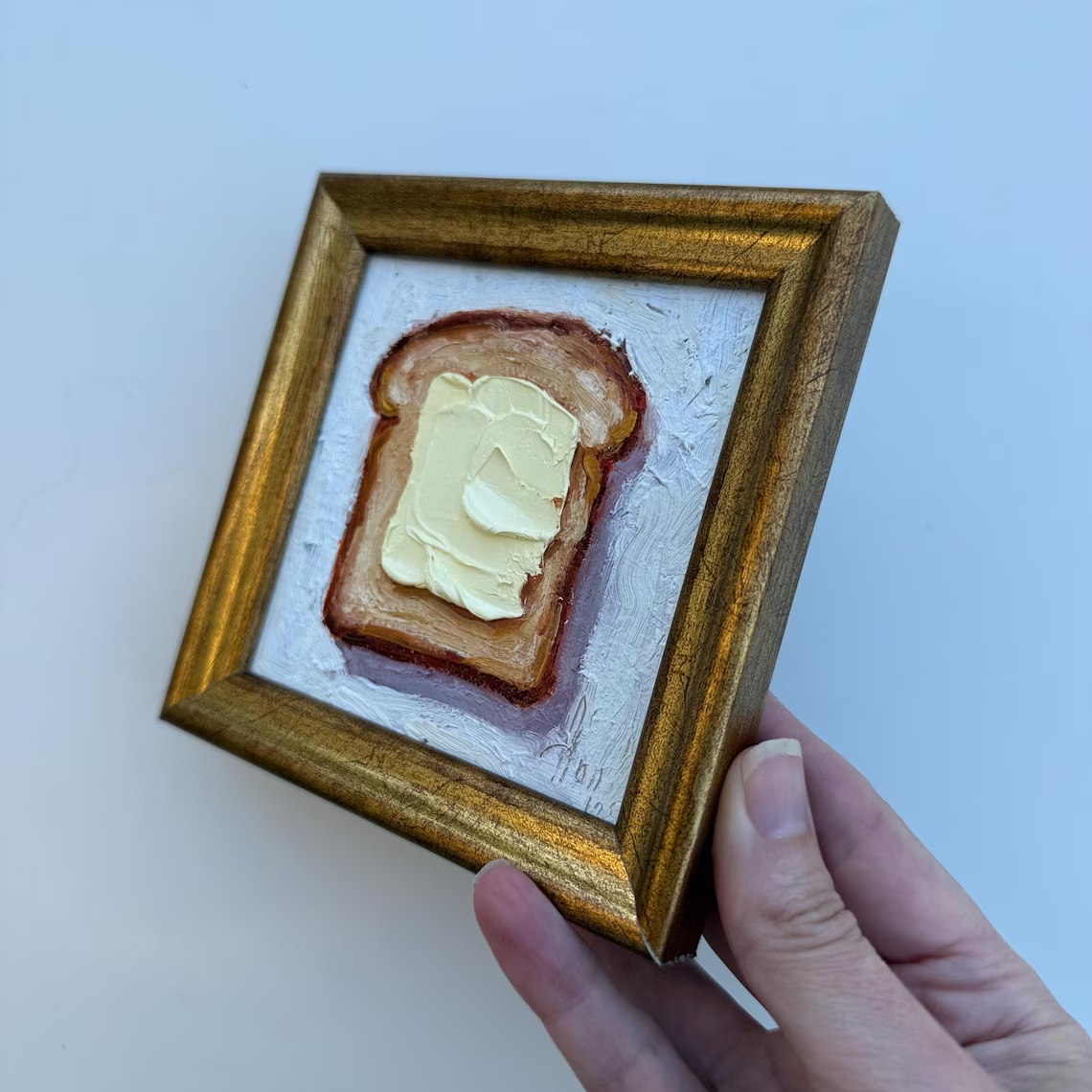 Painting of Butter Original Framed oil Artwork