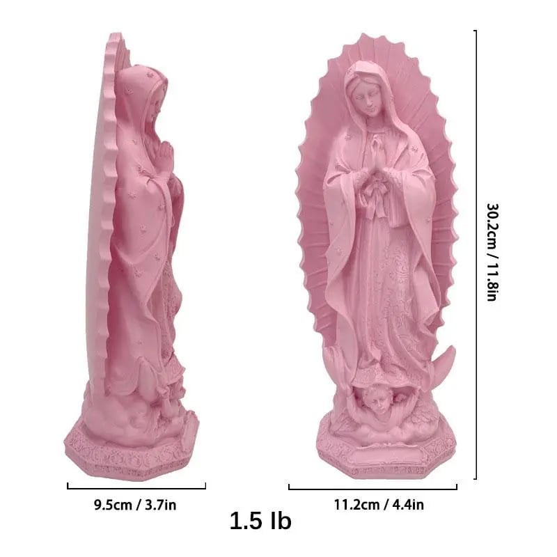 🔥Last Day 49% OFF-11.8” Virgin Mary Statue ✨ Little Virgin of Guadalupe 🕊️ Religious Home Décor 🏡