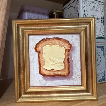 Painting of Butter Original Framed oil Artwork