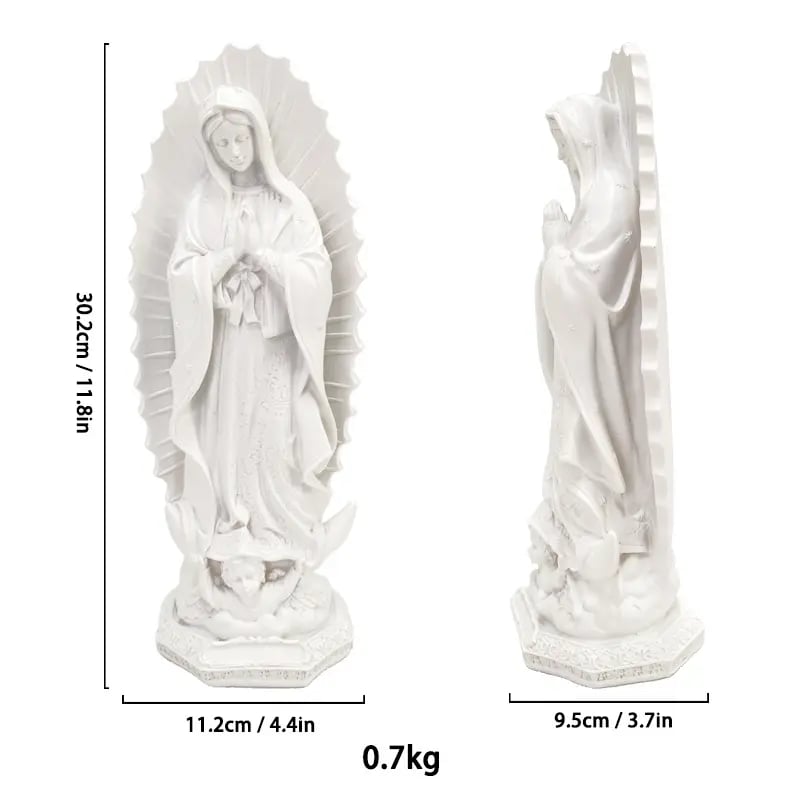 🔥Last Day 49% OFF-11.8” Virgin Mary Statue ✨ Little Virgin of Guadalupe 🕊️ Religious Home Décor 🏡