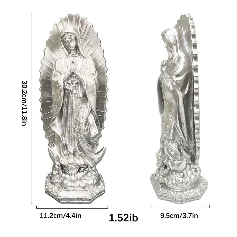 🔥Last Day 49% OFF-11.8” Virgin Mary Statue ✨ Little Virgin of Guadalupe 🕊️ Religious Home Décor 🏡