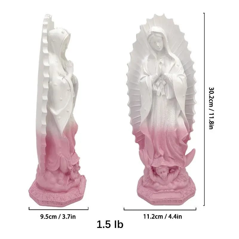 🔥Last Day 49% OFF-11.8” Virgin Mary Statue ✨ Little Virgin of Guadalupe 🕊️ Religious Home Décor 🏡